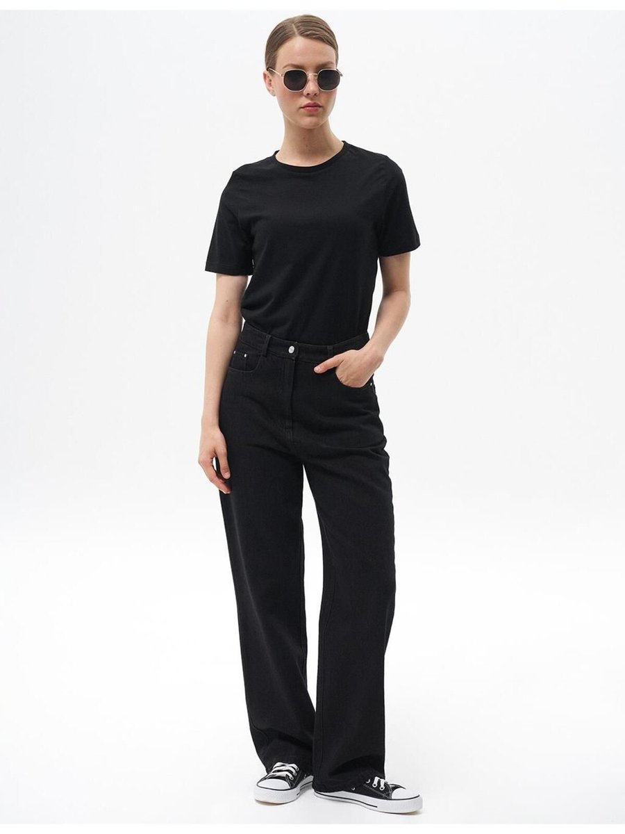 Kayra Straight Fit Denim Pantolon Siyah