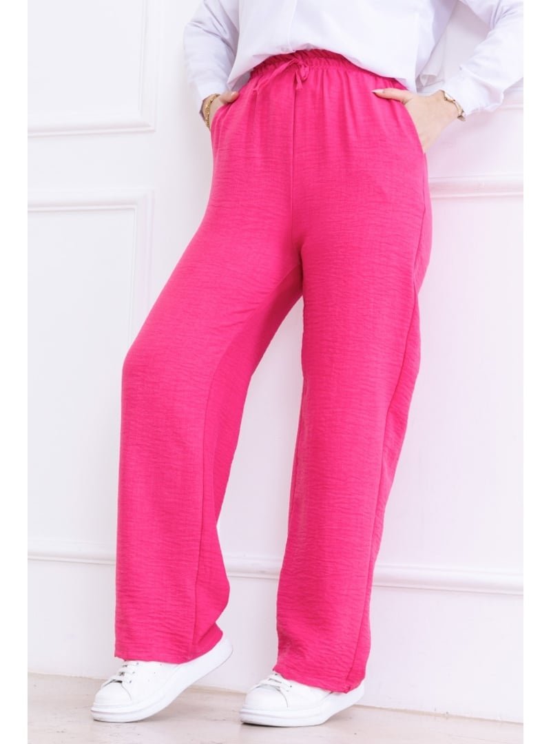 Bestenur Pembe Abel Bol Paça Cepli Ayrobin Pantolon