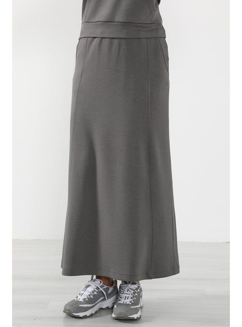 Aisha`s Design Antrasit Lastikli Bel Cepli Rahat Etek,etk