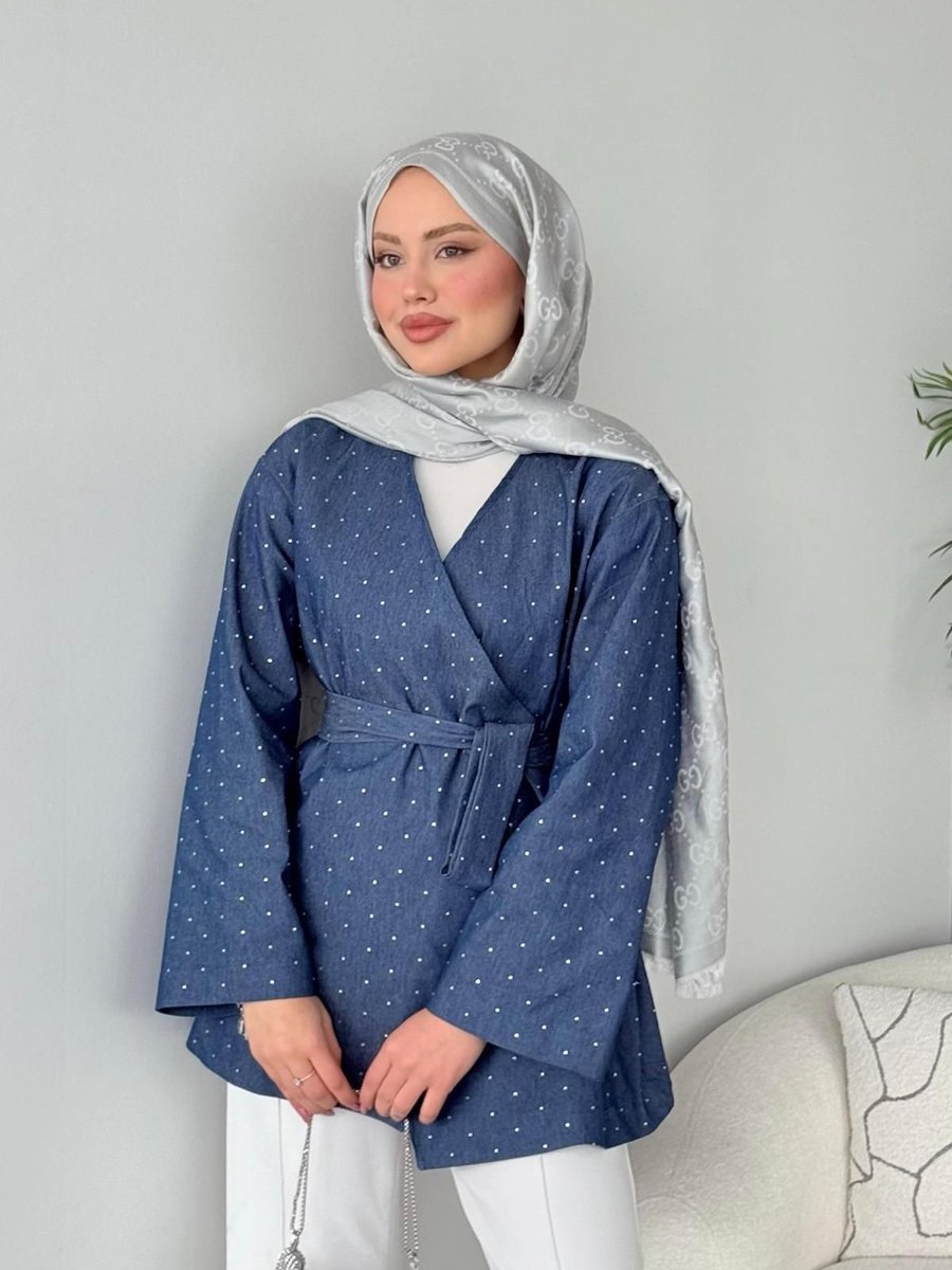 Haza Moda Darling Ceket Mavi