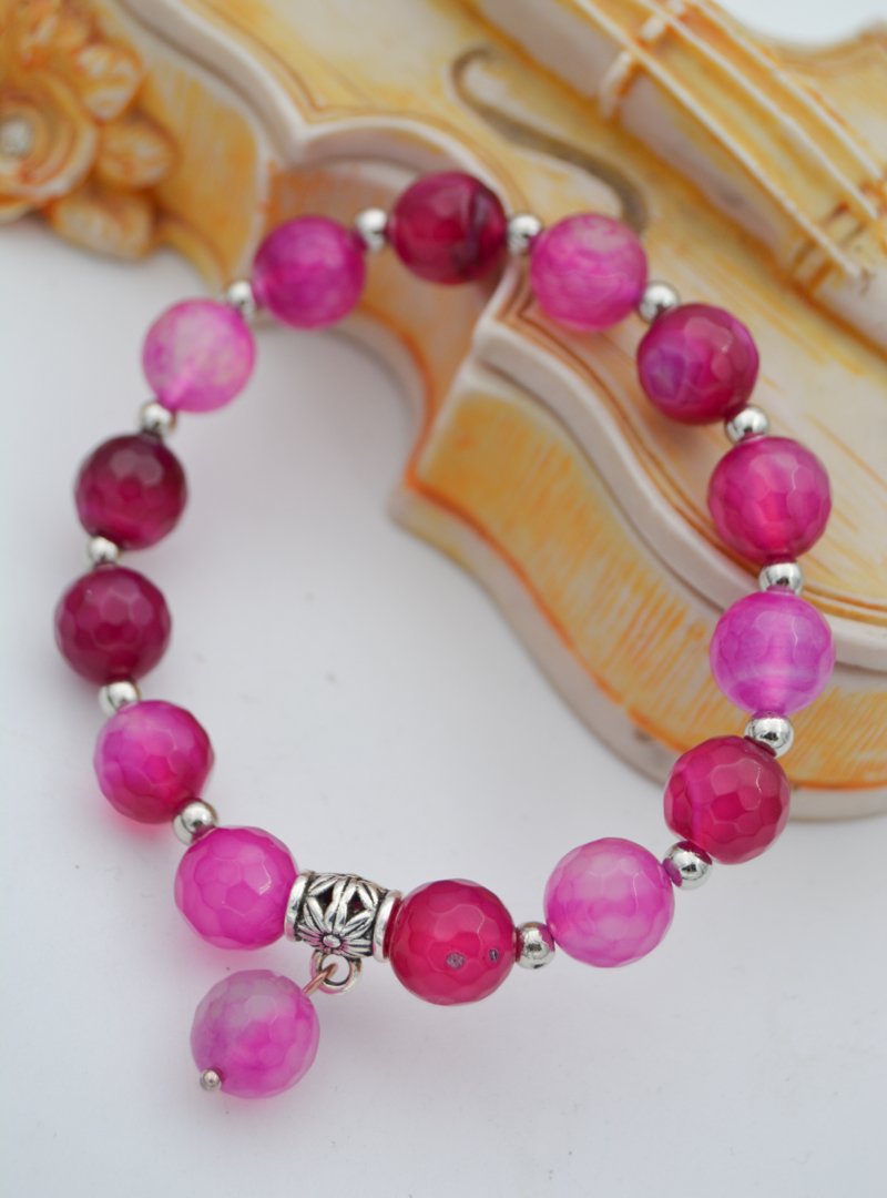 Stoneage Pembe Akik Bileklik