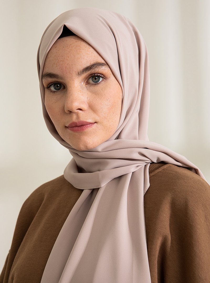 Pure Scarfs Medine İpeği Şal Latte