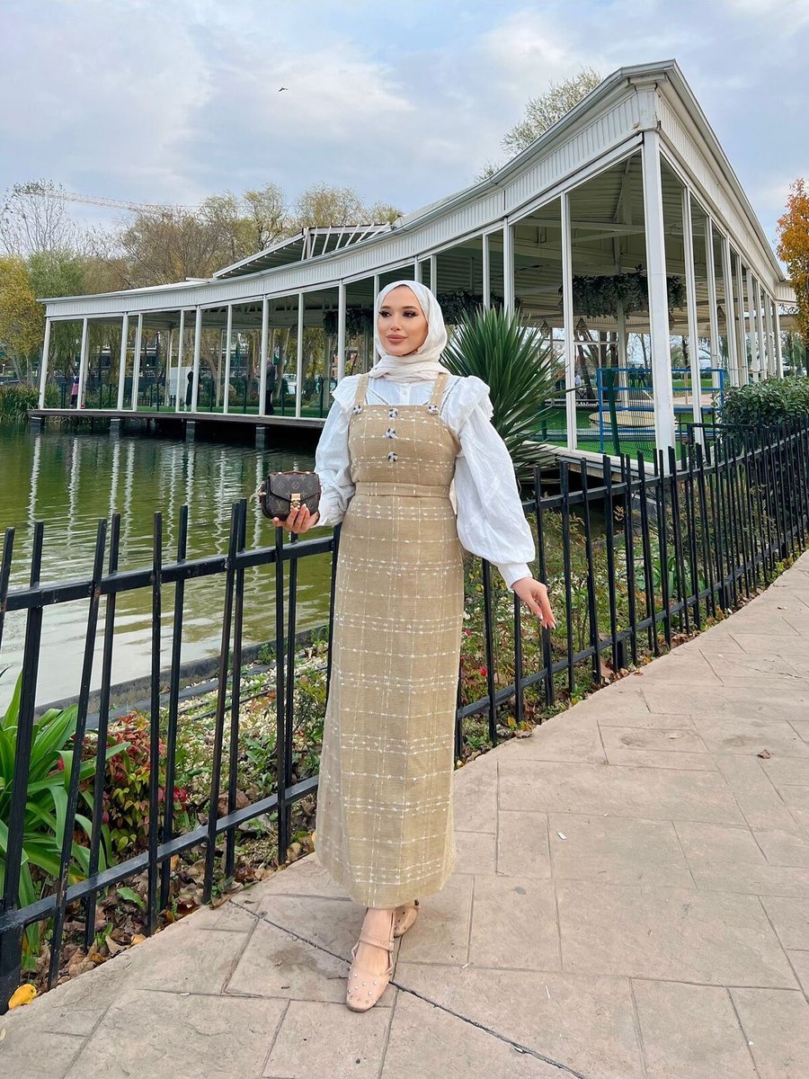 Moda Zeynaa Düğme Detaylı Jile Elbise