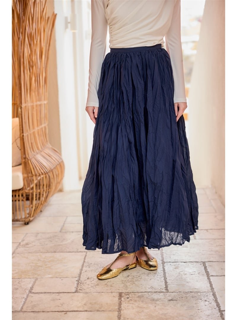 Locco Moda Lacivert Vual Etek
