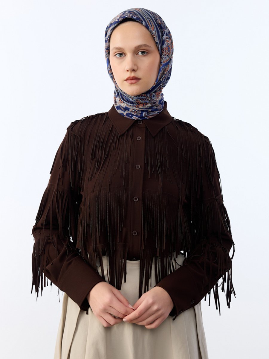 Camellia Scarfs Lacivert Eşarp