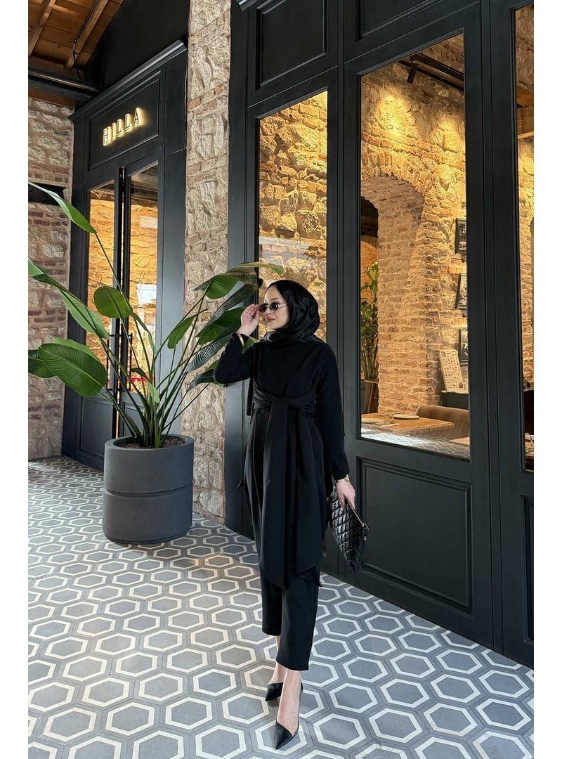Melike Tatar Siyah Bağlamalı Tulum