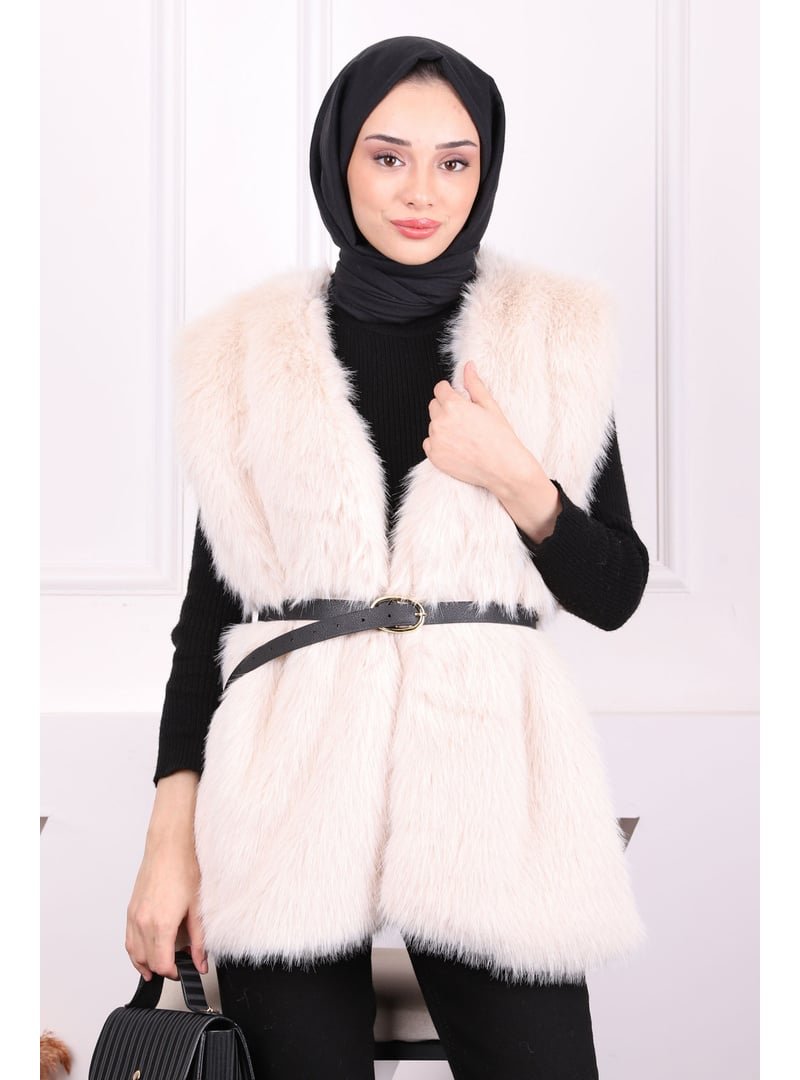 İmaj Butik Taş Kürk Yelek