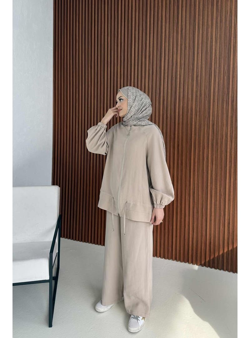 Melike Tatar Taş Fermuarlı Takım