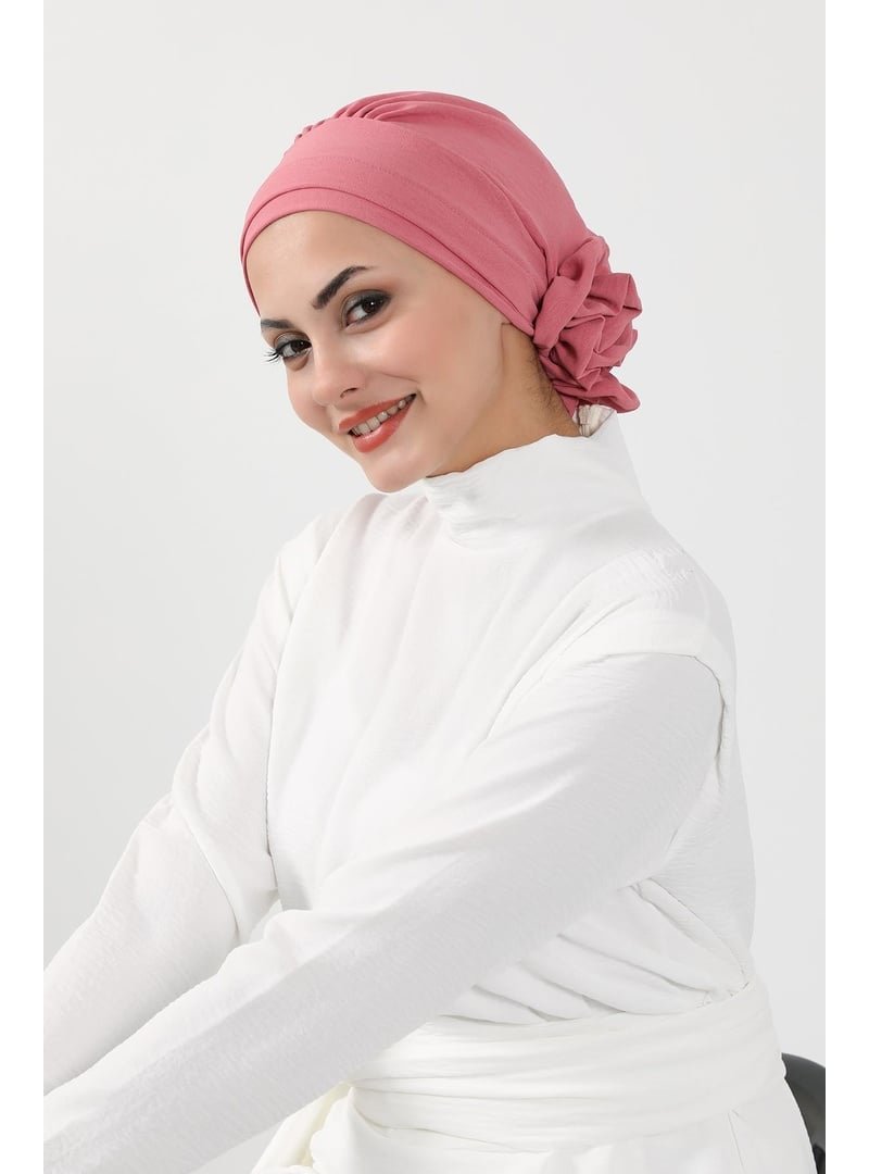 Aisha`s Design Koyu Pembe Aerobin Kumaş Hazır Türban,ht