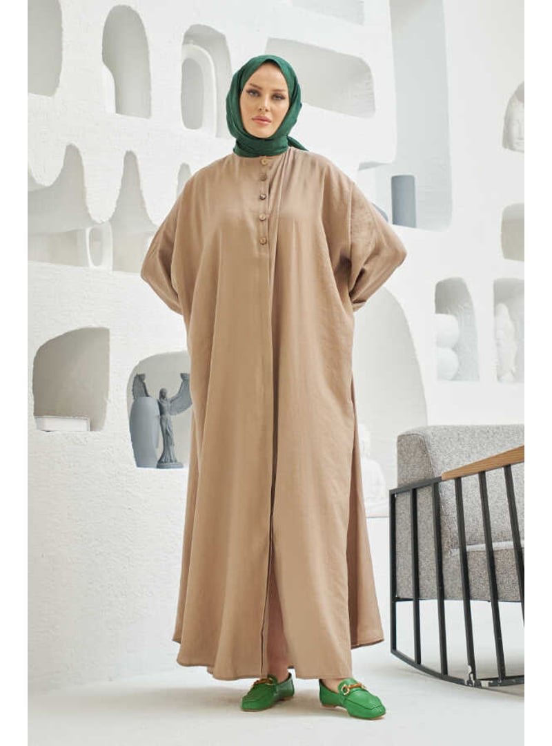 Neways Vizon Modal Süs Düğmeli Abaya