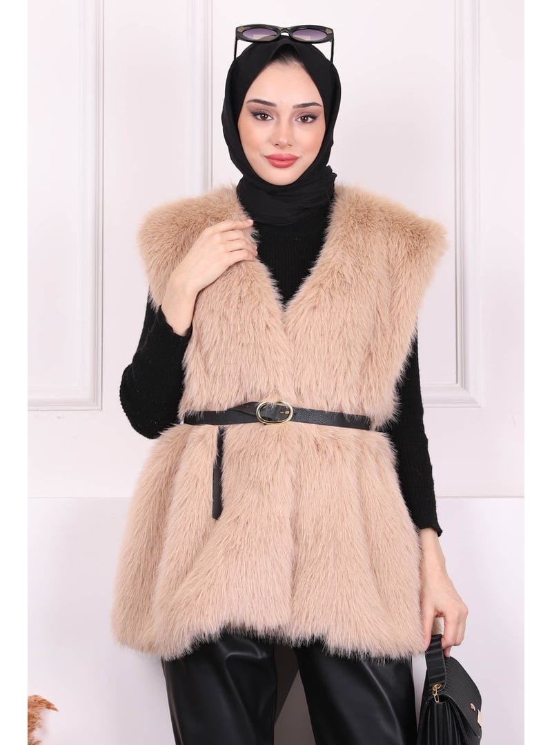 İmaj Butik Vizon Kürk Yelek