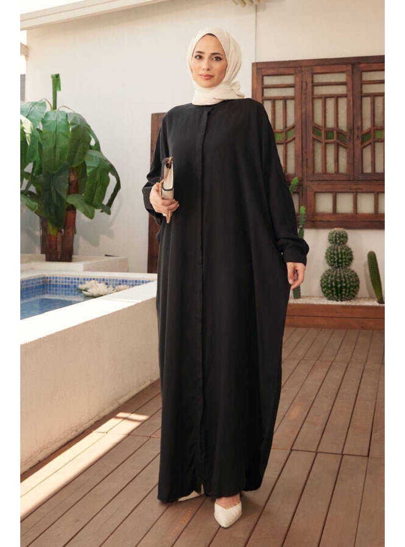 Neways Siyah Tensel Parça Boya Abaya