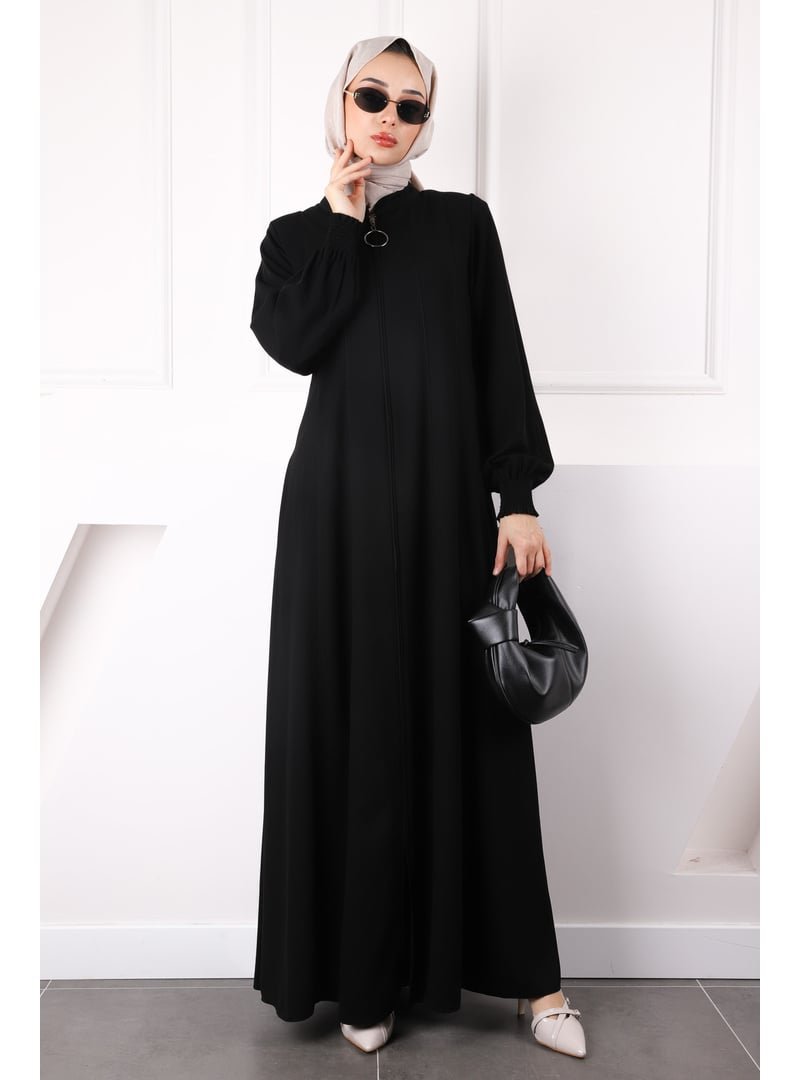 İmaj Butik Siyah Kol Gipeli Ferace