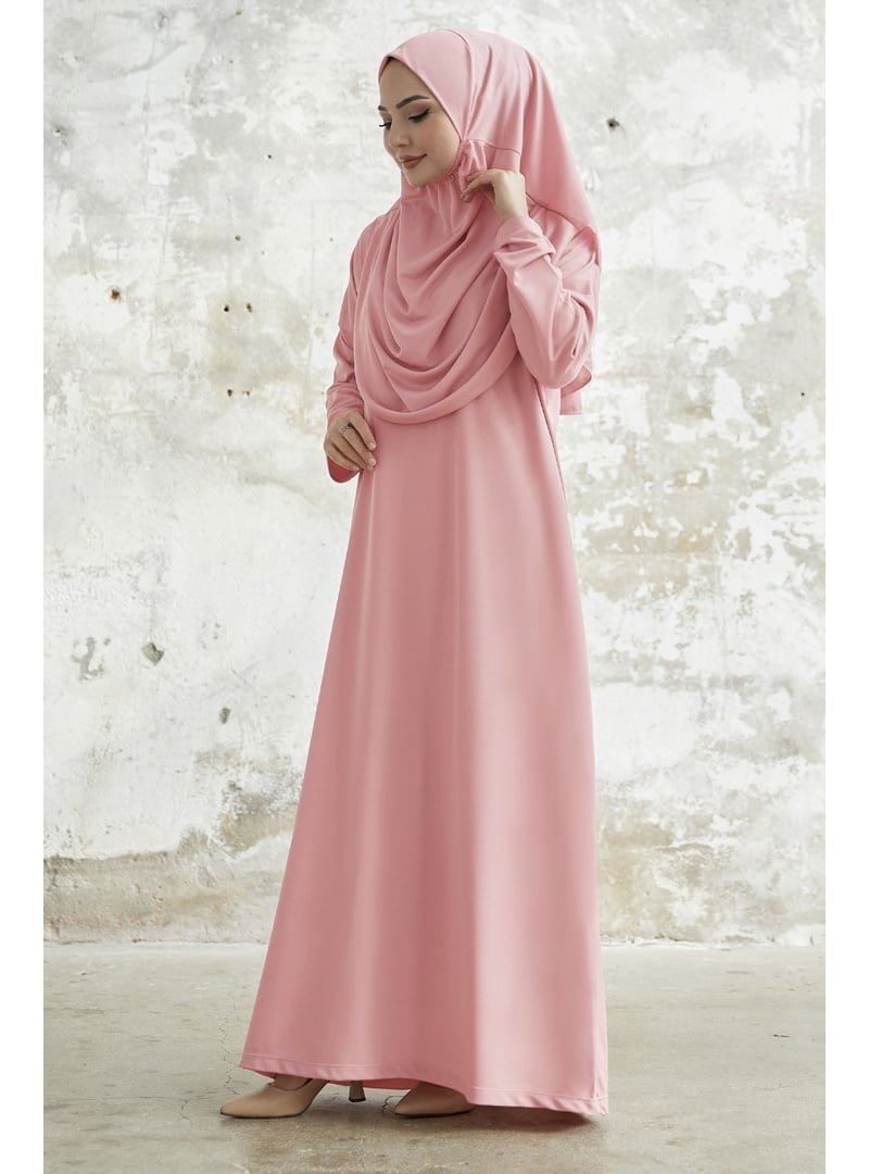 InStyle Tek Parça Pembe Namaz Elbisesi