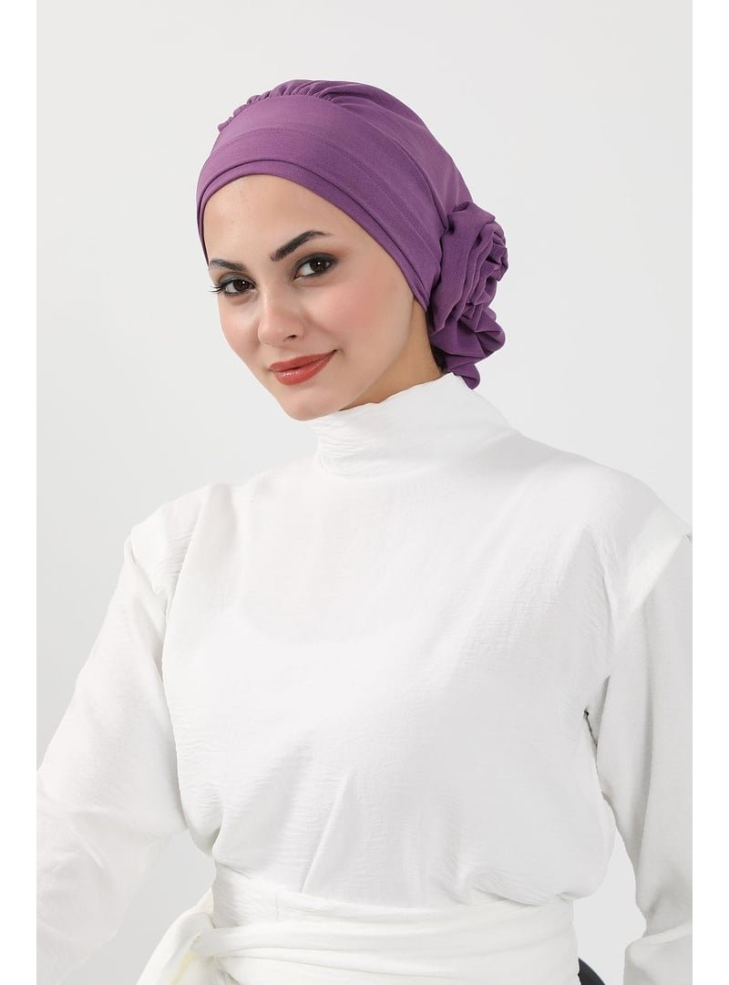 Aisha`s Design Mor Aerobin Kumaş Hazır Türban,ht