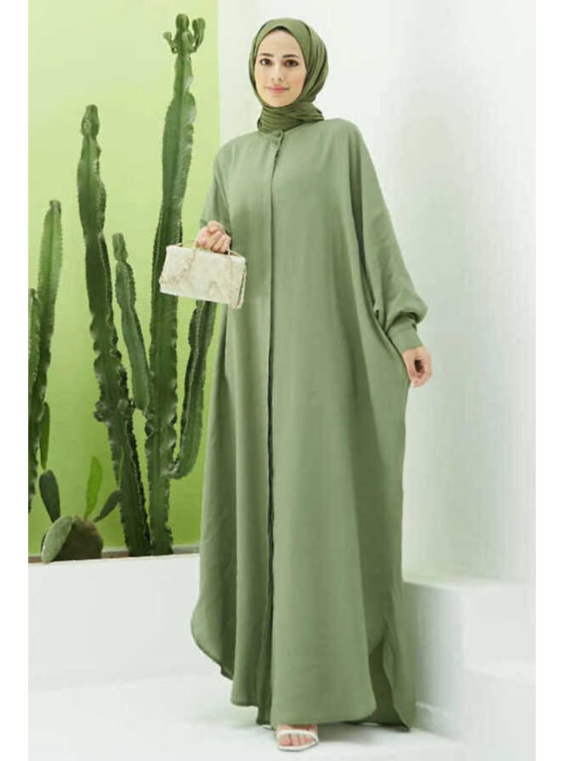 Neways Haki Fendi Modal Abaya