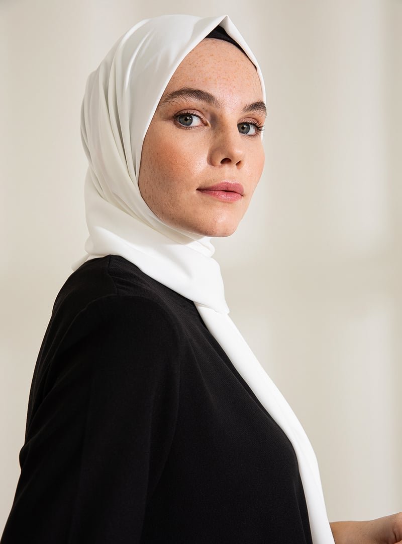 Pure Scarfs Ekru Medine İpeği Şal