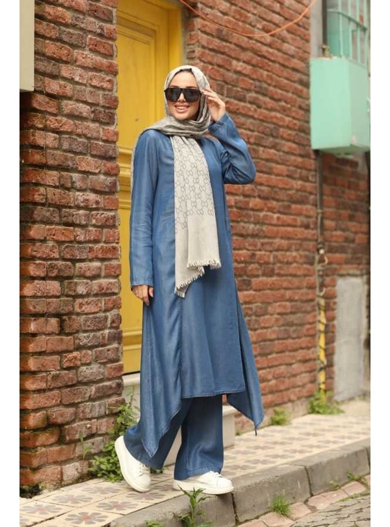 Neways Koyu Mavi Denim İkili Takım