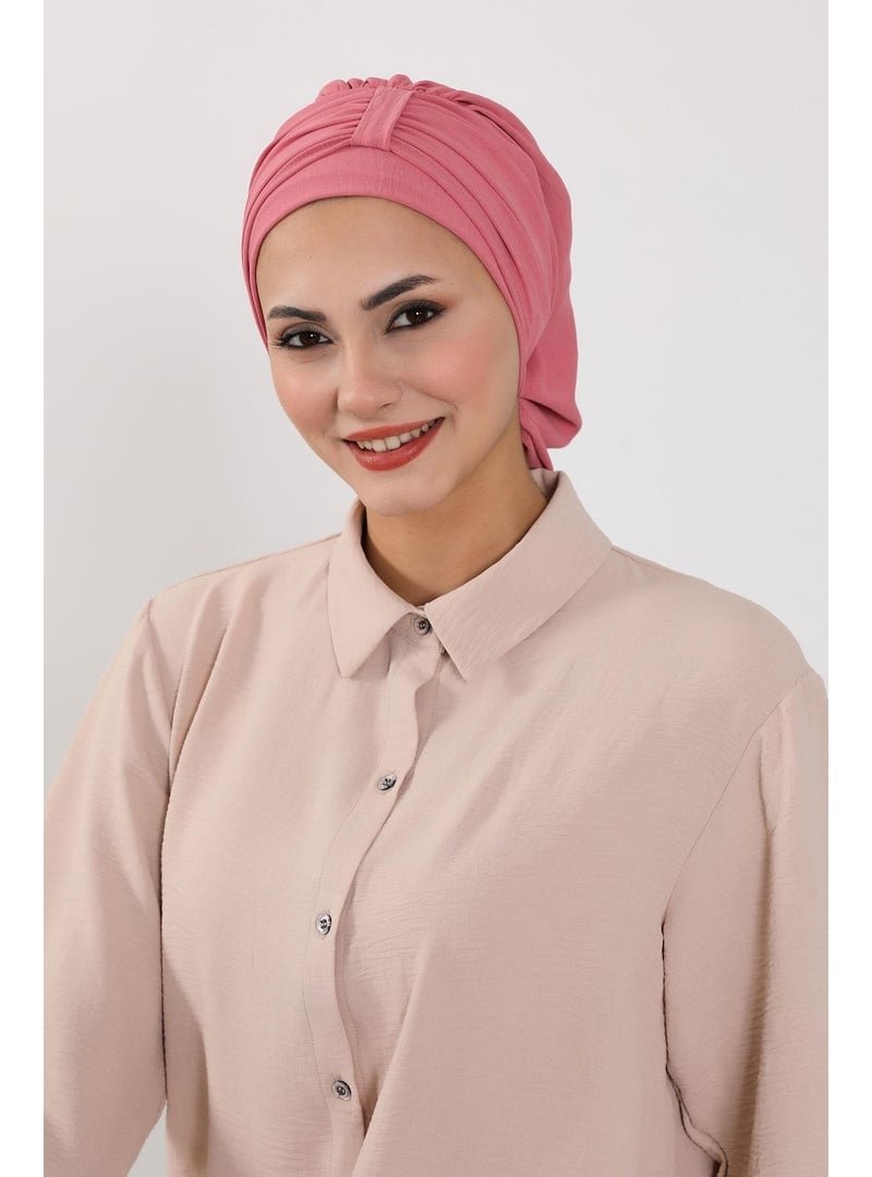 Aisha`s Design Koyu Pembe Aerobin Kumaş Hazır Türban,ht