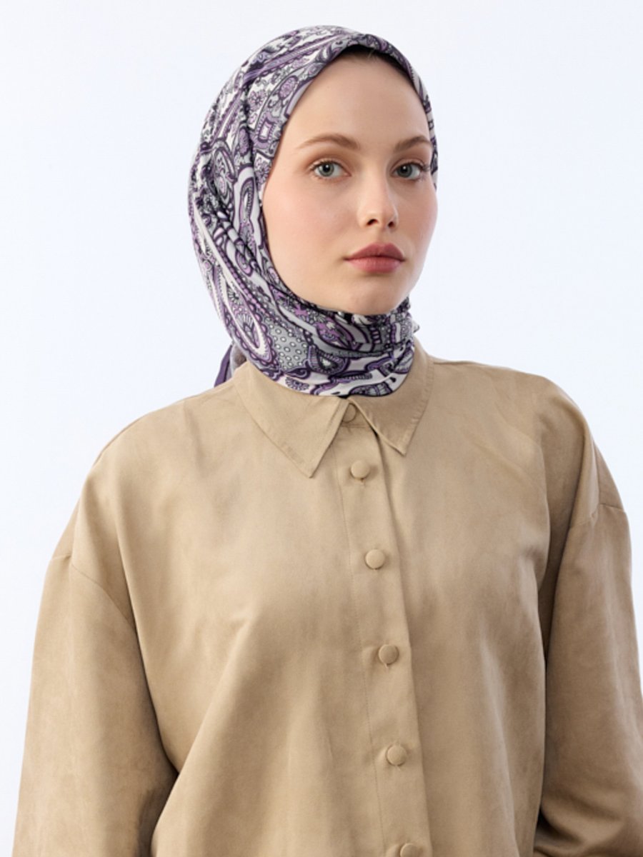 Camellia Scarfs Mor Eşarp