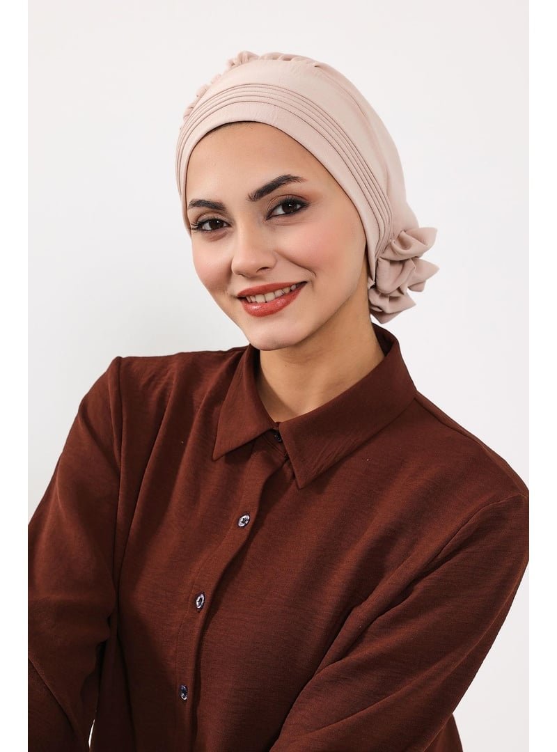Aisha`s Design 31a Taş Aerobin Kumaş Hazır Türban,ht