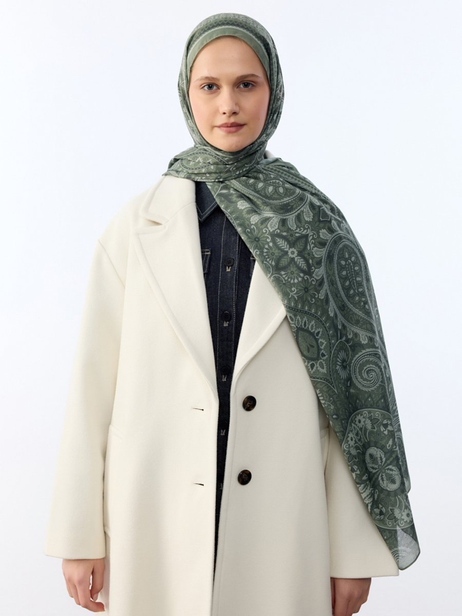 Camellia Scarfs Şal Koyu Yesil
