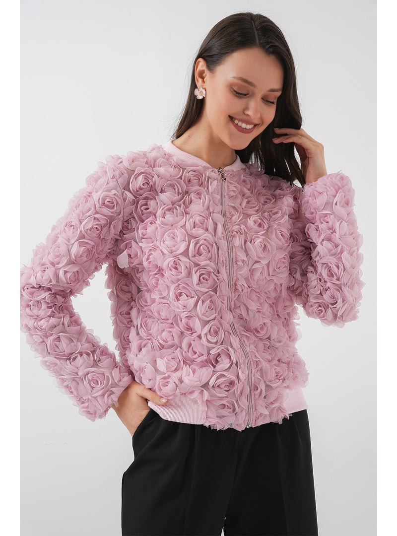 Bigdart Pembe Güllü Ceket