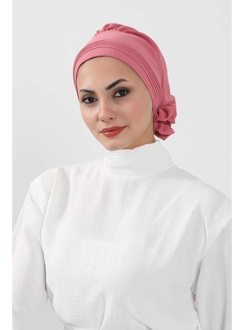 Aisha`s Design 31a Koyu Pembe Aerobin Kumaş Hazır Türban,ht