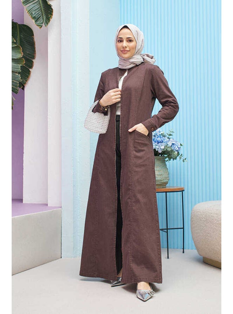 Neways Battal Denim Ferace Kahve