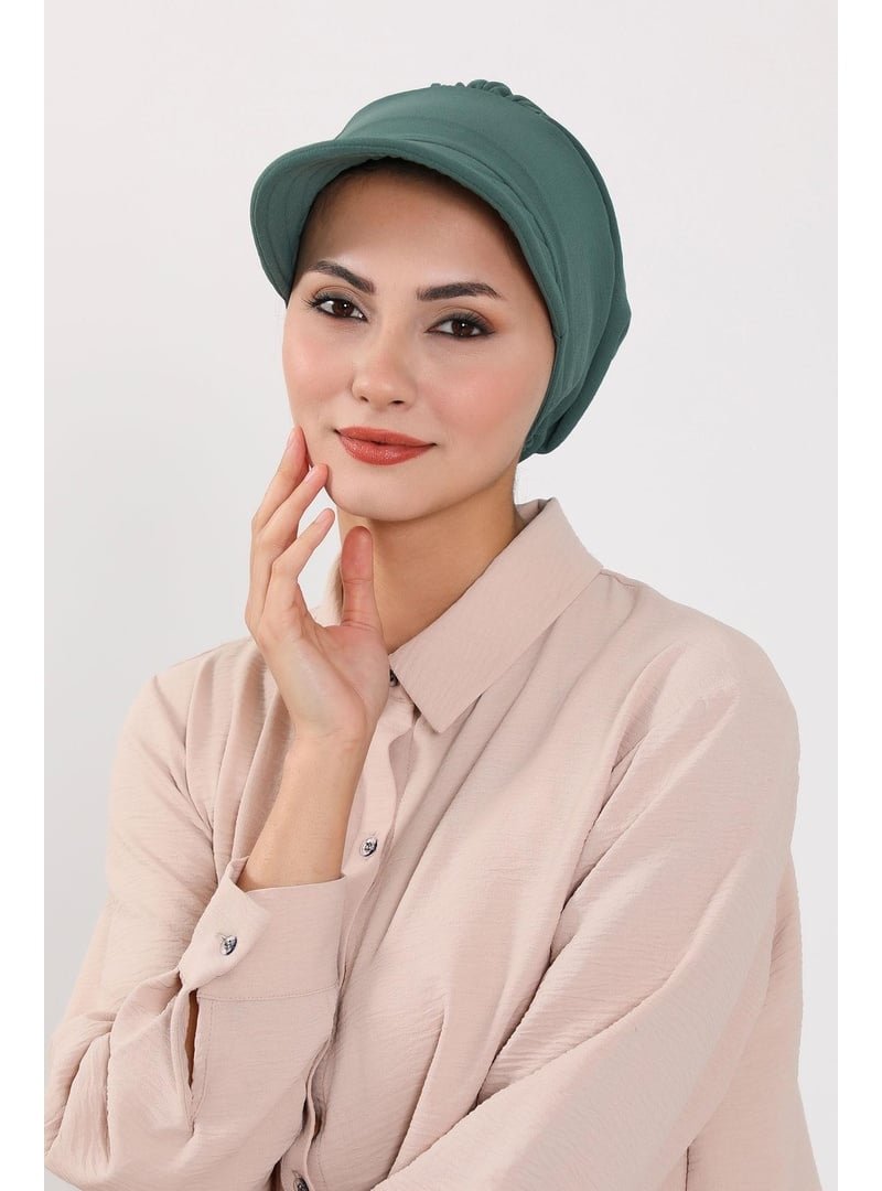 Aisha`s Design 73a Açık Yeşil Siperlikli Aerobin Şapka Bone,b