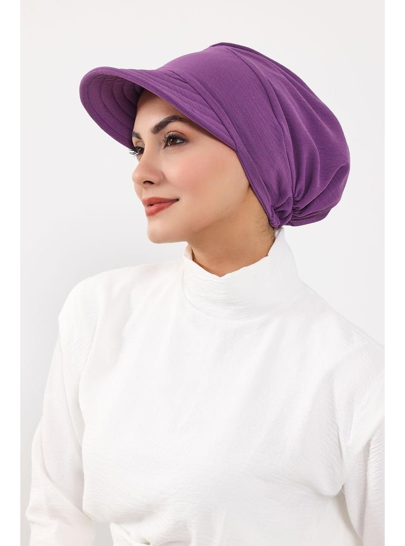 Aisha`s Design 73a Mor Siperlikli Aerobin Şapka Bone,b