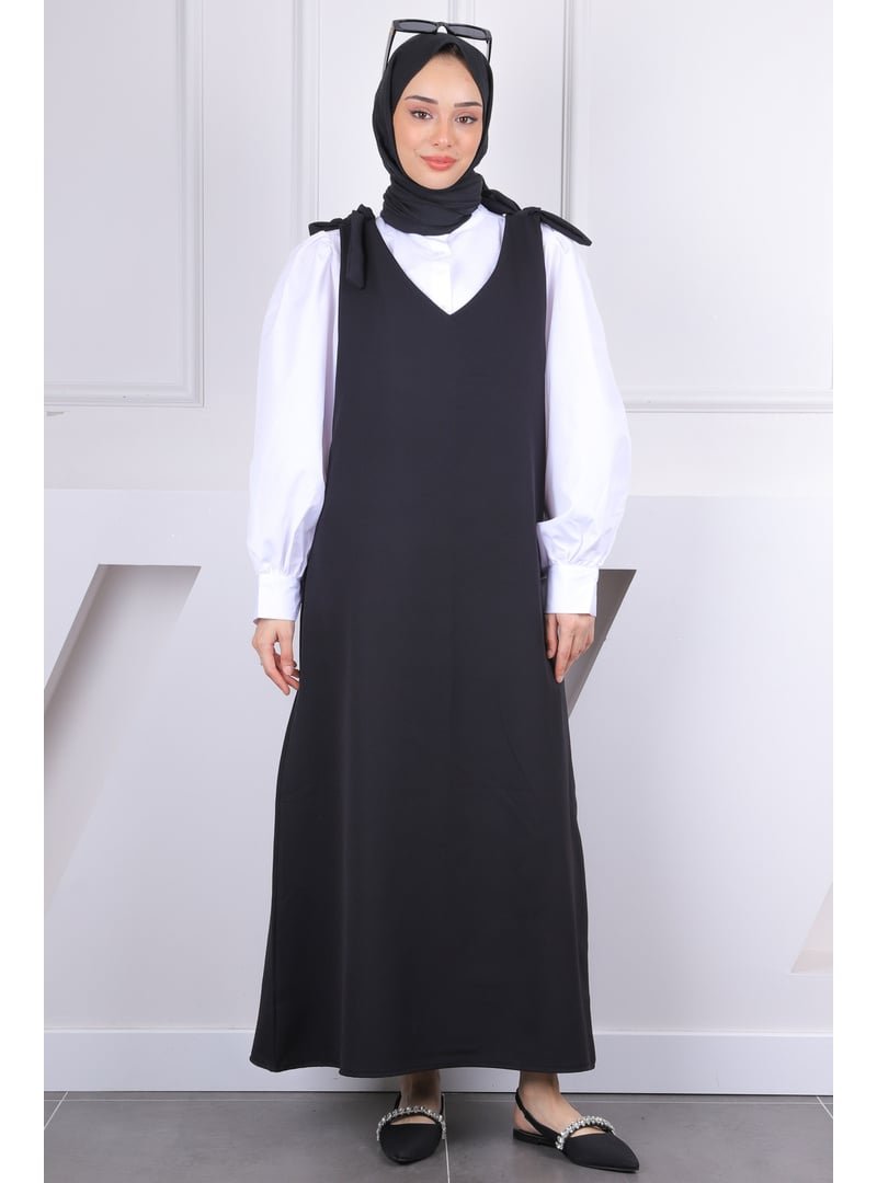 İmaj Butik Siyah Omzu Bağlamalı Jile