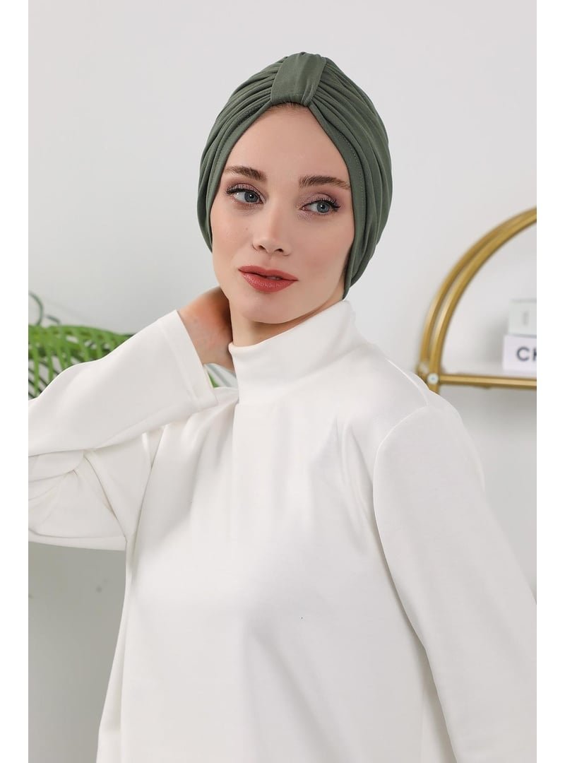 Aisha`s Design 68o Haki Dört Mevsim Kullanıma Uygun Bone,b