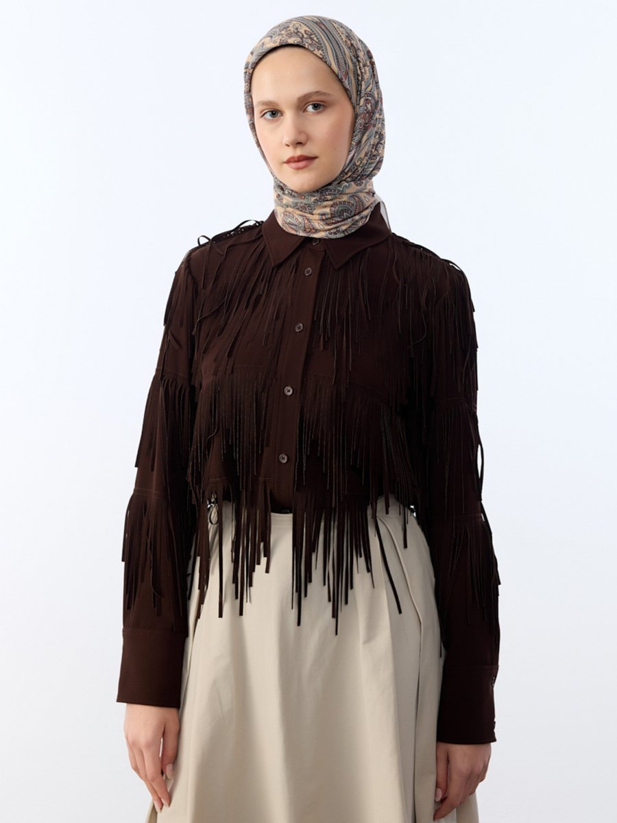Camellia Scarfs Bej Eşarp