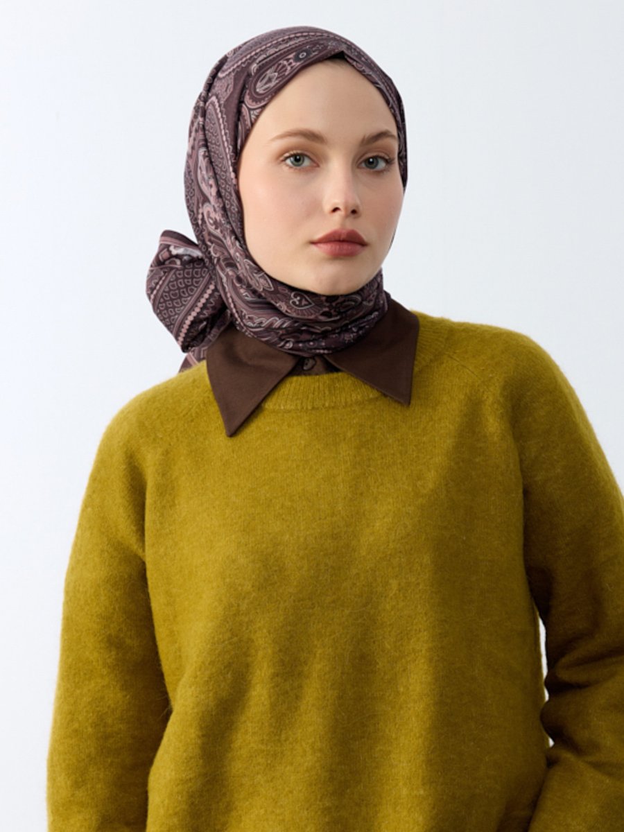 Camellia Scarfs Bordo Şal