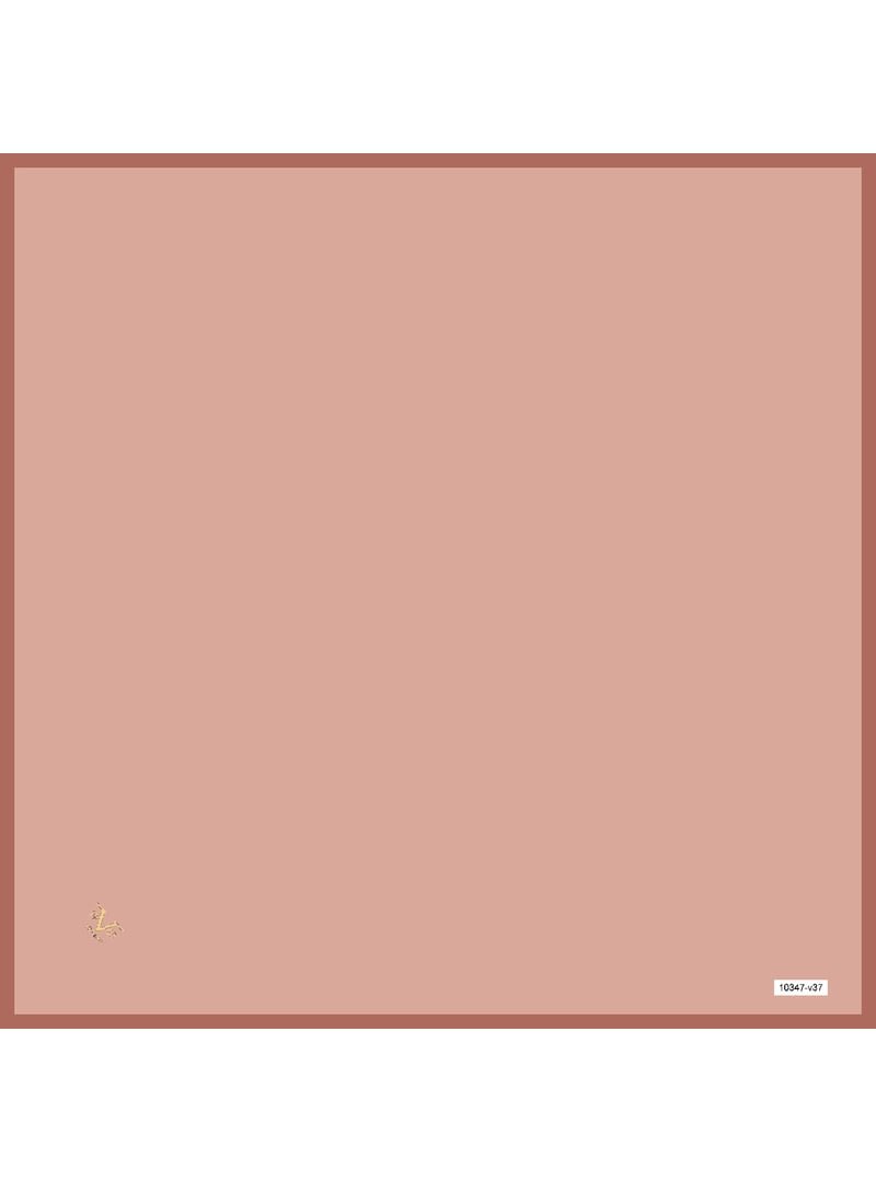 19v69 ITALIA Mercan Düz Renk Black Seri Twill Eşarp Askısı İle Birlikte 90x90 Cm