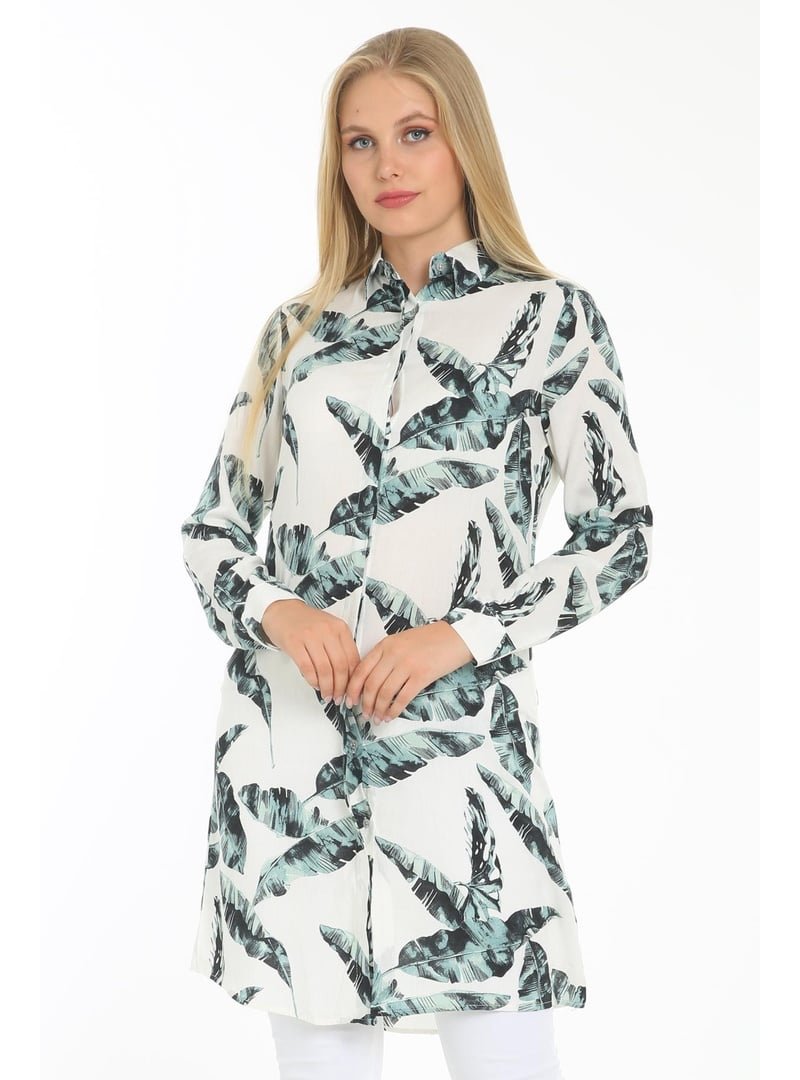 Ladies First Arıkan Desenli Pamuk Kumaş Tunik Çok Renkli