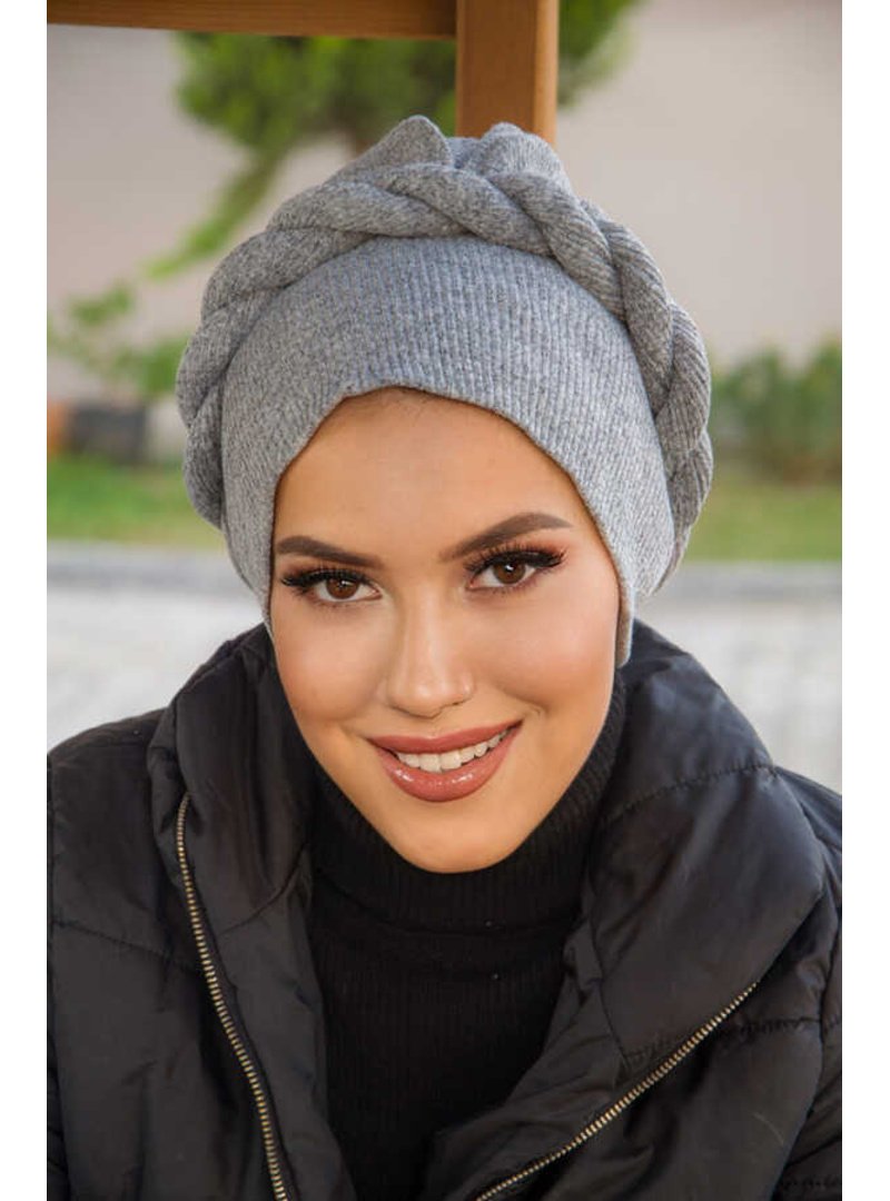 AİŞE TESETTÜR Melanj Burgulu Bone