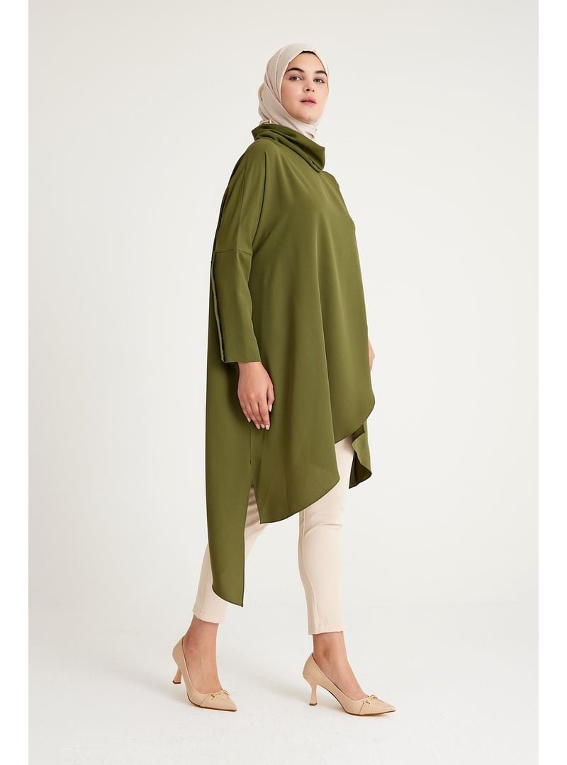 Plistre 2239_oversize Dokuma Tunik Standart Beden