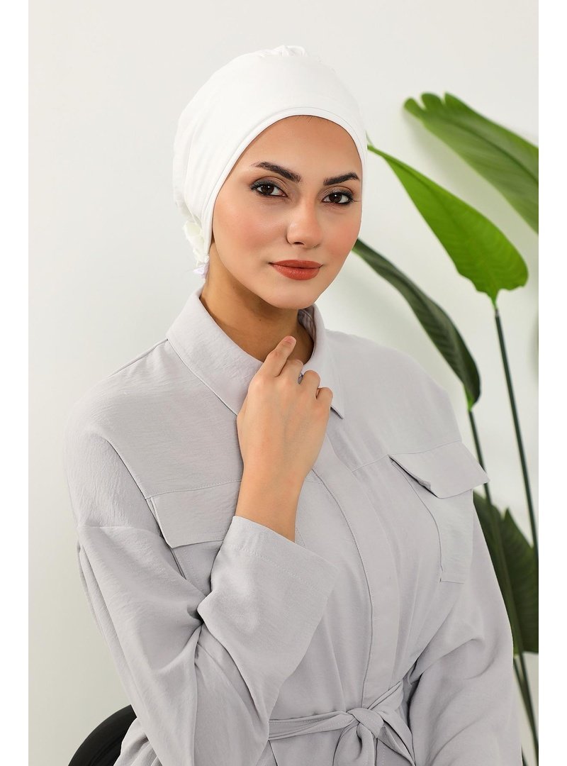 Aisha`s Design 53a Ekru Gül Detaylı Aerobin Bone,b
