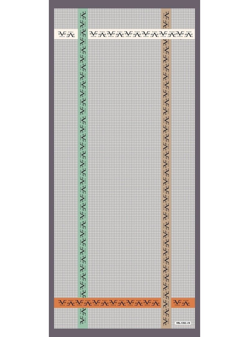 19v69 ITALIA Gri Logolu Desen Pavia Seri Şal Askısı İle Birlikte 90x200 Cm