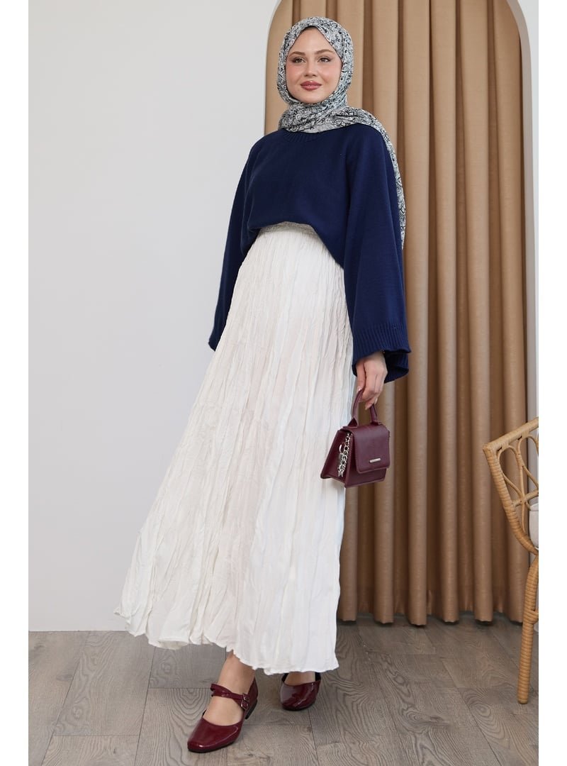 InStyle Ekru Kraş Etek