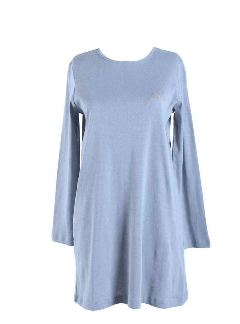 Plistre 1451_nakışlı Basic Tunik Gri