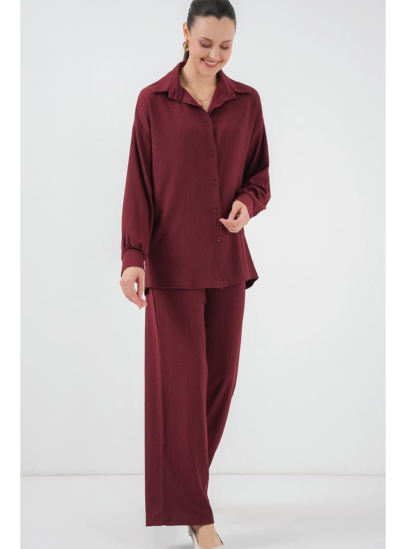 Bigdart Bordo Örme İkili Takım