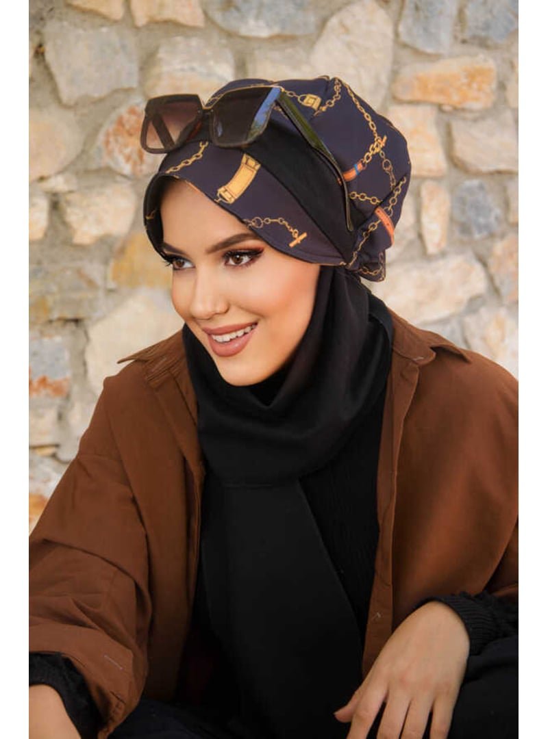 AİŞE TESETTÜR Zincir Desen Şapka