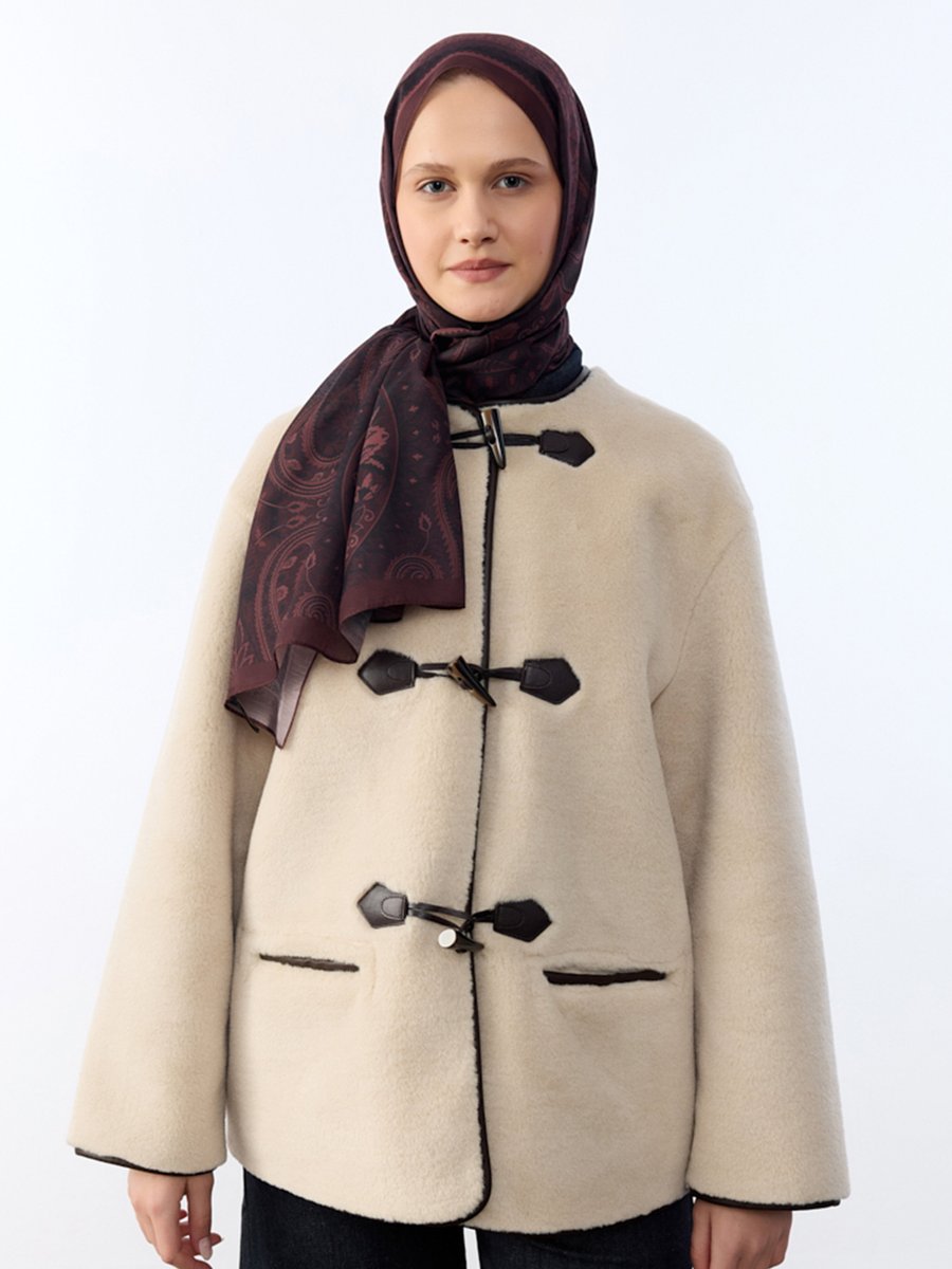 Camellia Scarfs Bordo Şal