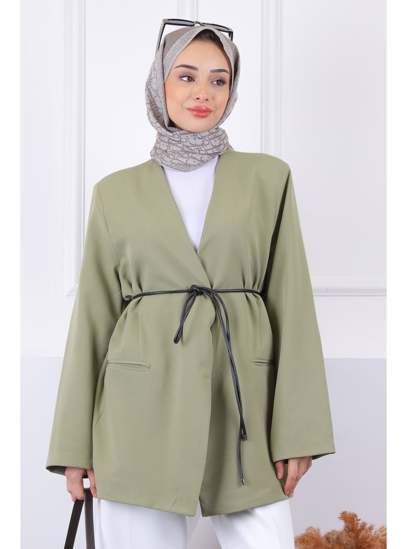 İmaj Butik Haki Astarlı Ceket