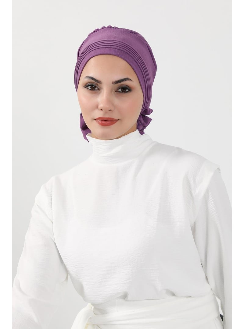 Aisha`s Design 31a Mor Aerobin Kumaş Hazır Türban,ht