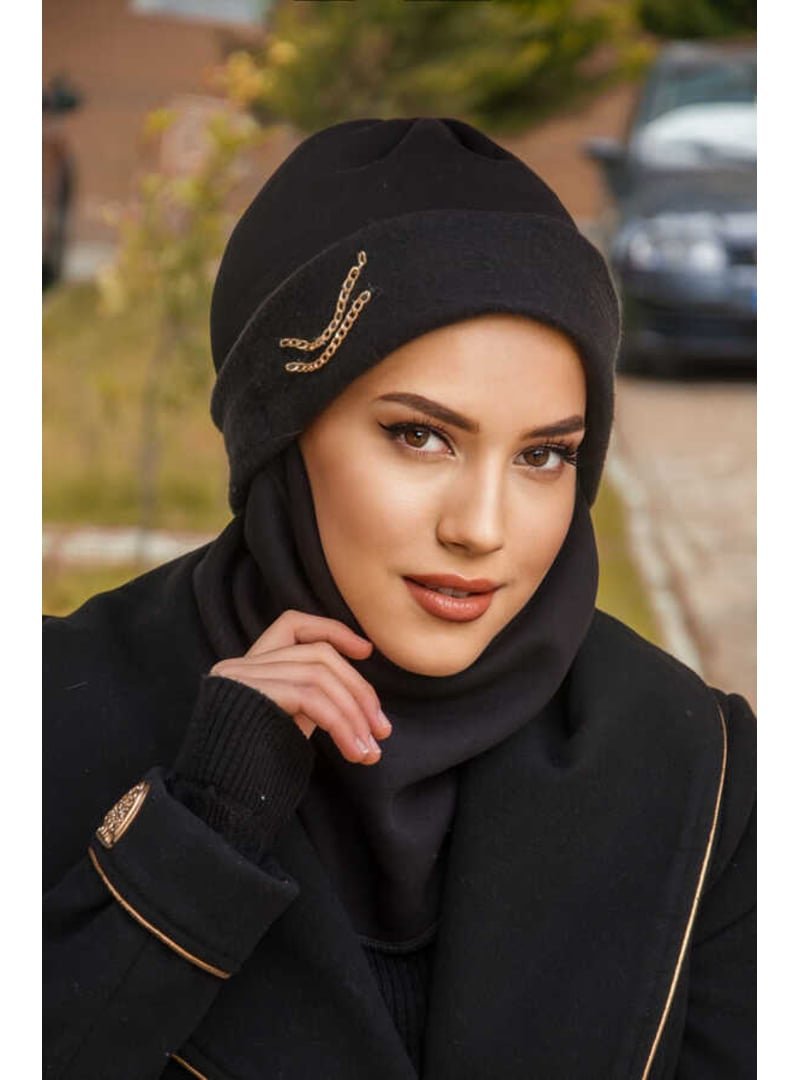AİŞE TESETTÜR Zincirli Maskeli Bere
