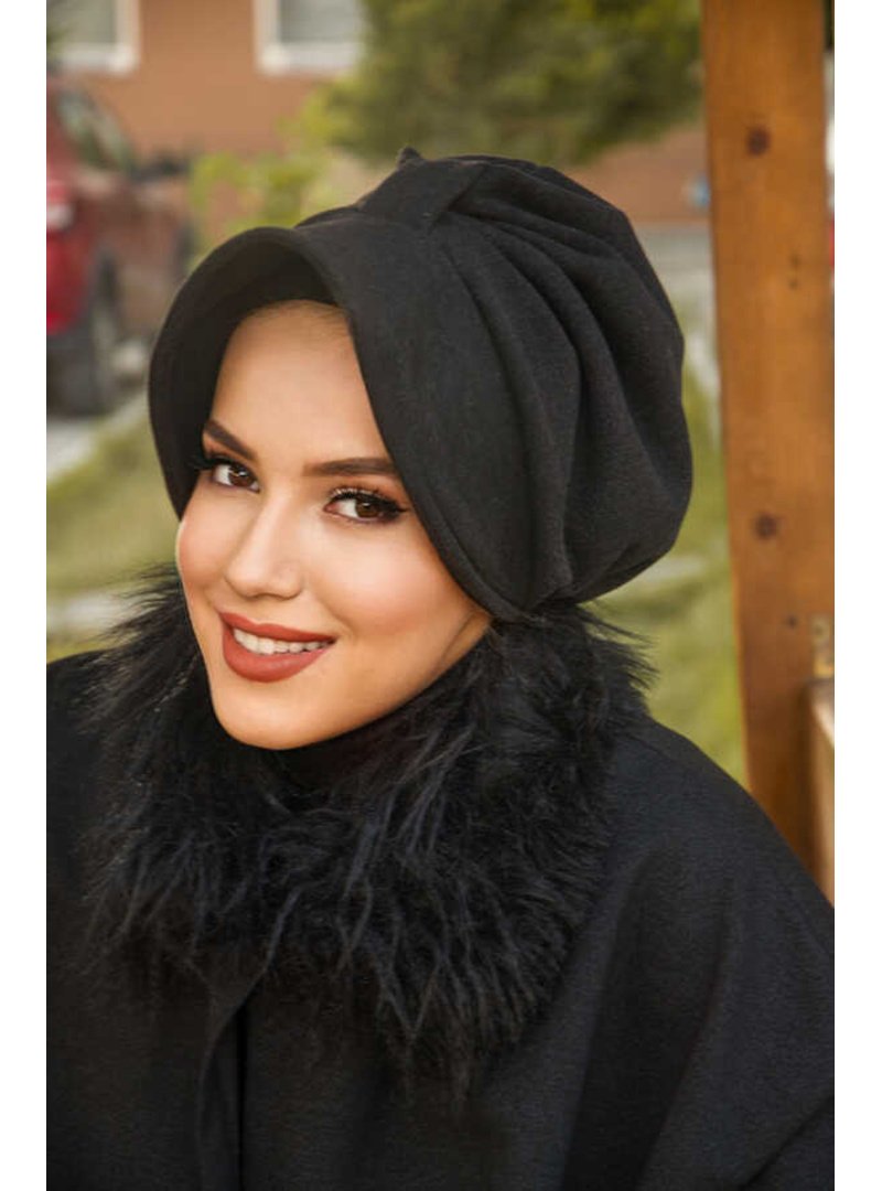AİŞE TESETTÜR Kaşe Şapka Bone